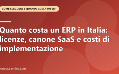 Quanto costa un ERP in Italia: licenze, canone SaaS e costi di implementazione